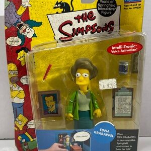 The Simpsons Series 7 Edna Krabappel 5in. Action Figure Playmates 2001